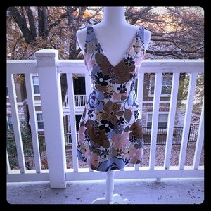 Zara Flower mini dress size M